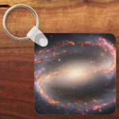 Porte-clés Galaxie Spirale Ngc 1300. (Recto)