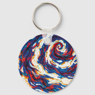 Porte-clés Galaxie spirale violette