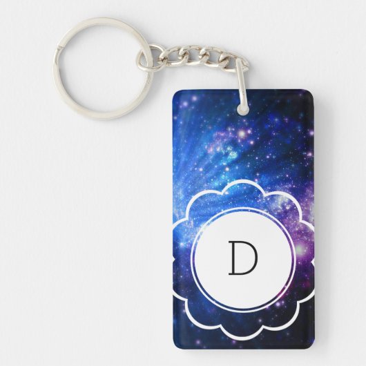 Porte-clés Galaxy Initial (Devant)