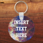 Porte-clés Galaxy Nebula Espace astronomique personnalisé (Recto)