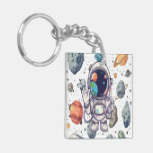 Porte-clés Galaxy Porte - clé Astronaut Planètes Conception p (Devant gauche)