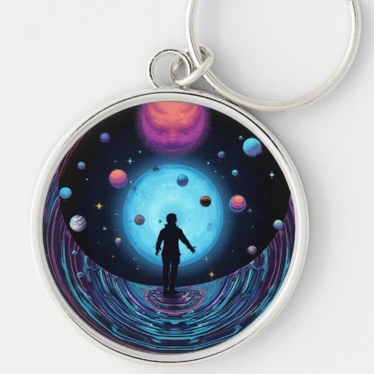 Porte-clés Galaxy space keychain for Galaxy lovers (Devant)