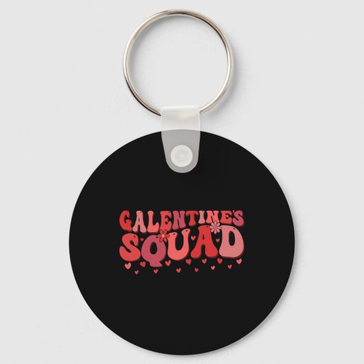 Porte-clés Galentines Squad Gang Valentine Funny Galentine's  (Recto)