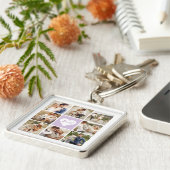 Porte-clés Galerie 8 photo personnalisée (Côté)