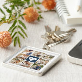 Porte-clés Galerie 8 photo personnalisée (Côté)