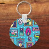 Porte-clés Galerie murale : collection d'images diverses (Recto)