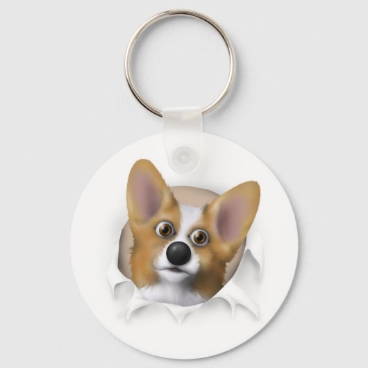 Porte-clés Gallois Corgi 1 Sortie (Recto)