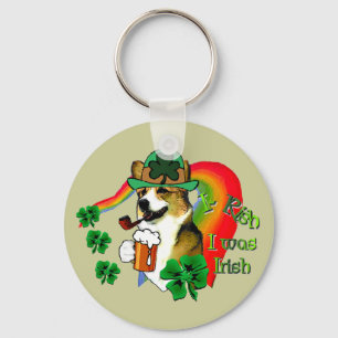 Porte-clés Gallois Corgi Saint Patrick's Day