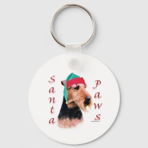 Porte-clés Gallois Terrier Père Noël Paws