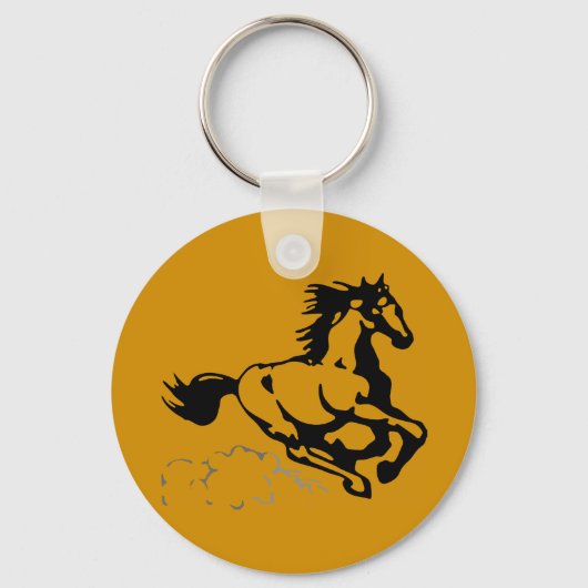 Porte-clés Galloping Horse Wild and Free (Recto)