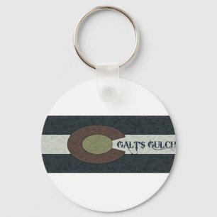 Porte-clés Galt's Gulch - Rouge blanc et bleu Combo Design