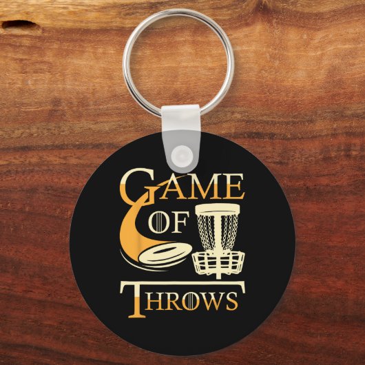 Porte-clés Game Of Throws - Disc Golf Player Flying Disc Golf (Recto)