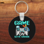Porte-clés Game On Twelfth Grade Shirts, Funny Gamer Boy Back (Recto)