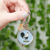 Porte-clés Gamecock argenté (main)