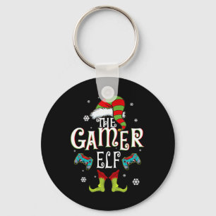 Porte-clés Gamer Elf Famille Correspondance Groupe de Noël Fu
