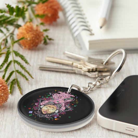 Porte-clés Gamer fille (Devant Droit)