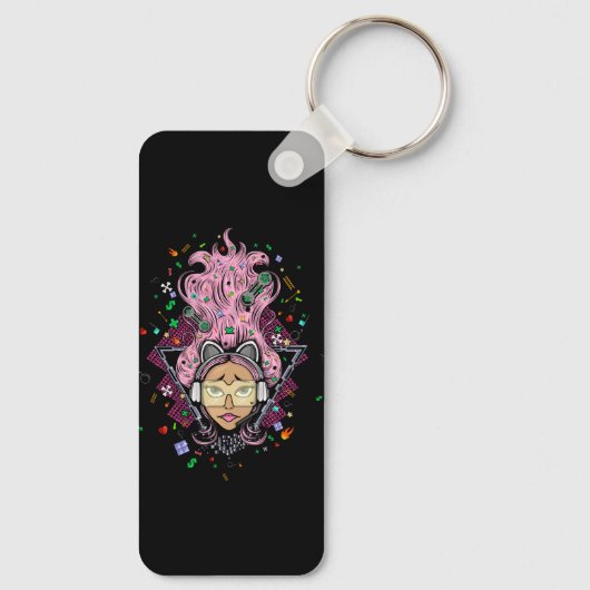 Porte-clés Gamer fille (Verso)