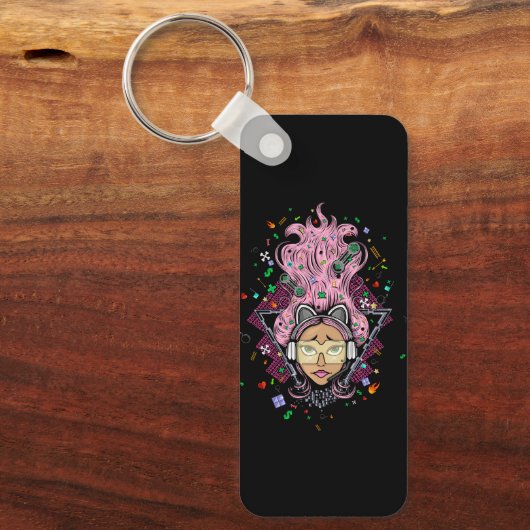 Porte-clés Gamer fille (Recto)