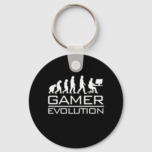 Porte-clés Gamer Gift | Évolution des gamers (Recto)