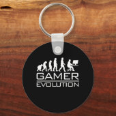 Porte-clés Gamer Gift | Évolution des gamers (Recto)