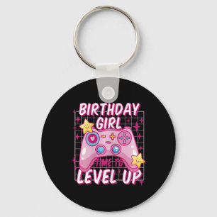 Porte-clés Gamer Girl Niveau Déverrouillé Jeu vidéo Anniversa