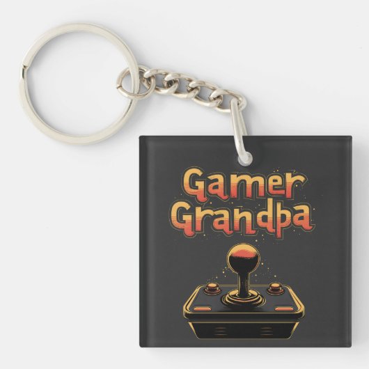 Porte-clés Gamer Grand-père (Devant)