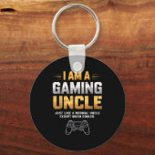 Porte-clés Gaming Uncle Cooler Than Normal Uncle For Mens Boy (Recto)