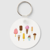 Porte-clés Gamme De Glaces (Recto)