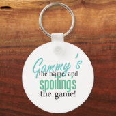 Porte-clés Gammy&apos ; s le nom, et Spoiling&apos ; s le jeu (Recto)