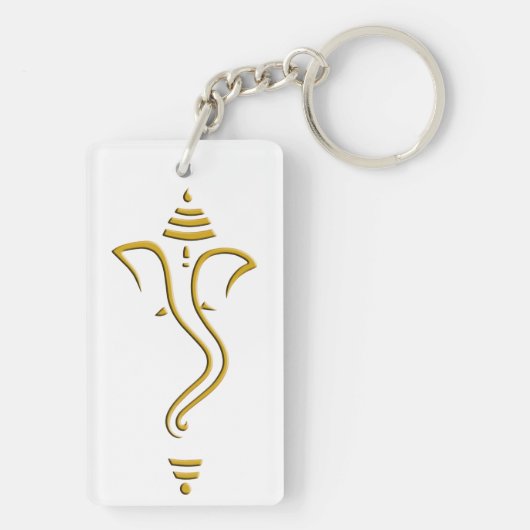Porte-clés Ganesh d'or (Dos)
