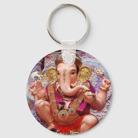 Porte-clés Ganesh Ganesha Hindu India Asian Elephant Deity (Recto)