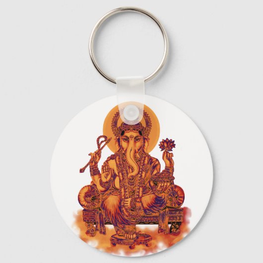 Porte-clés Ganesh - Remover des obstacles (Recto)
