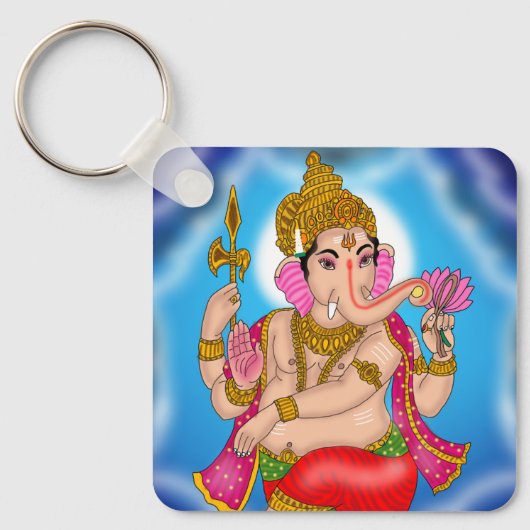 Porte-clés Ganesha dansant (Recto)