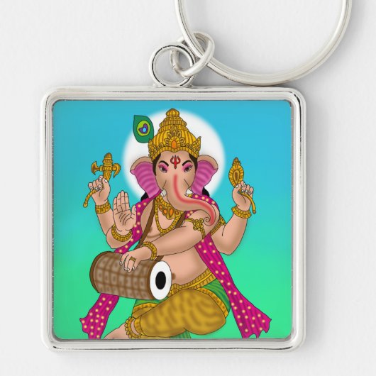 Porte-clés Ganesha dansant (Devant)