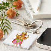 Porte-clés Ganesha Keychain & Devotional Keyring (Devant Droit)