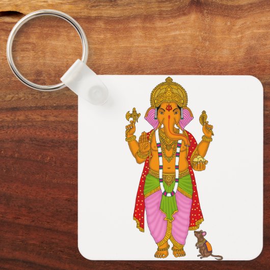 Porte-clés Ganesha Keychain & Devotional Keyring (Recto)