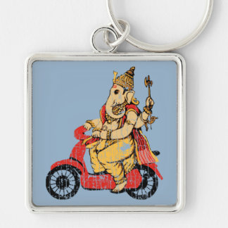 Porte-clés Ganesha montant un scooter