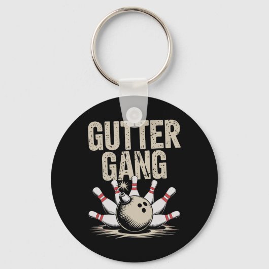 Porte-clés Gang des gouttières de bowling 1 (Recto)
