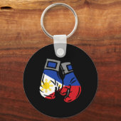 Porte-clés Gant De Boxe Au Drapeau Des Philippines (Recto)