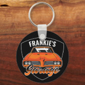 Porte-clés Garage automobile personnalisé 1969 Ram Air 400 Mu (Recto)