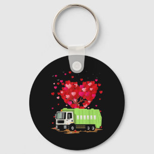 Porte-clés Garbage Truck Lover Heart Shape