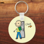 Porte-clés Garçon à l'école (Recto)