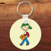 Porte-clés Garçon avec cartable (Recto)