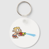 Porte-clés Garçon avec pistolet à eau Été Amusement (Recto)