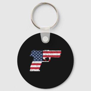 Porte-clés Garçon cool dabbing 4 juillet drapeau américain Ét