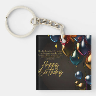 Porte-clés Garçon d'anniversaire ironique