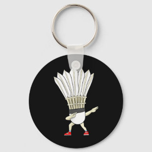 Porte-clés Garçon de badminton volant de badminton dabbing