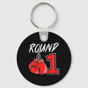 Porte-clés Garçon de boxe pour 1er anniversaire 1 an boxeur f