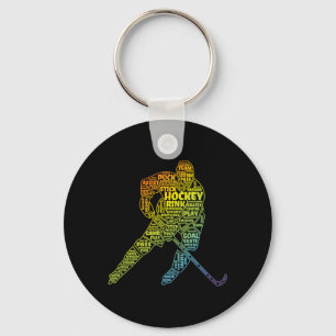 Porte-clés Garçon de hockey sur glace Performance