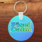 Porte-clés Garçon de jeu vidéo Anime Mignon Pixel Calme (Verso)